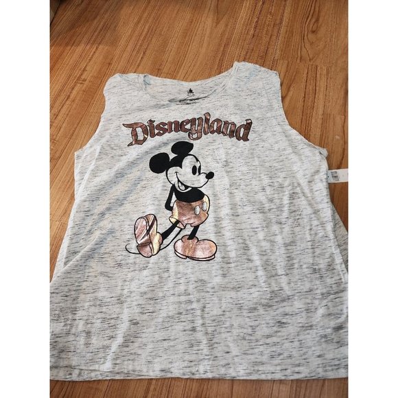 Disney Tops - Disney Parks Sleeveless Top Rose Gold Mickey Mouse Womens Size 2X